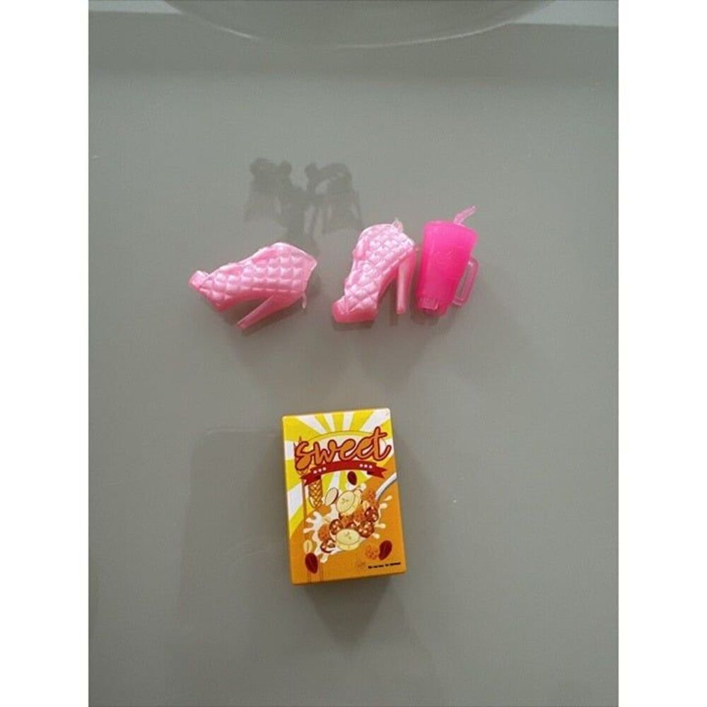 Barbie Doll Cereal Boxes Playset Food Accessories Extra 11 Mattel 2021 Shoes/cup